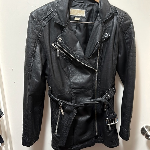 Michael Kors Black REAL Leather Jacket - M - Picture 2 of 6